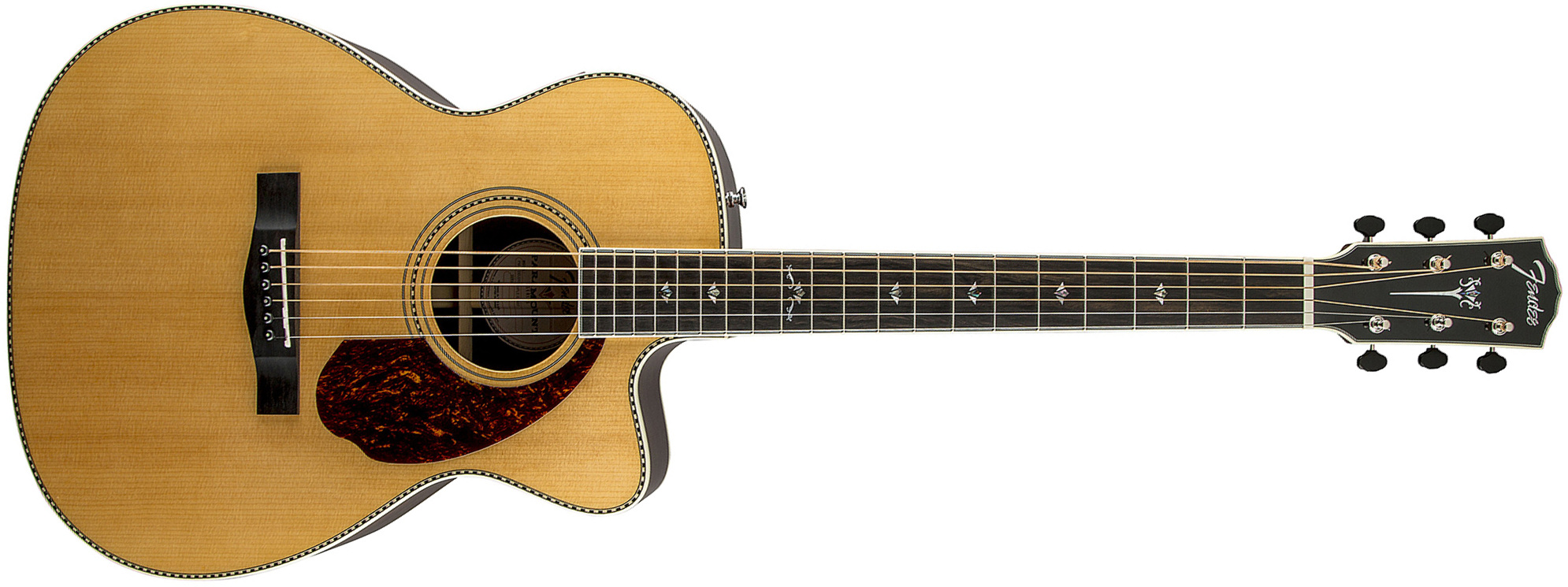 Fender Pm-3 Deluxe Paramount Triple 0 - Natural Gloss - Guitarra acústica & electro - Main picture