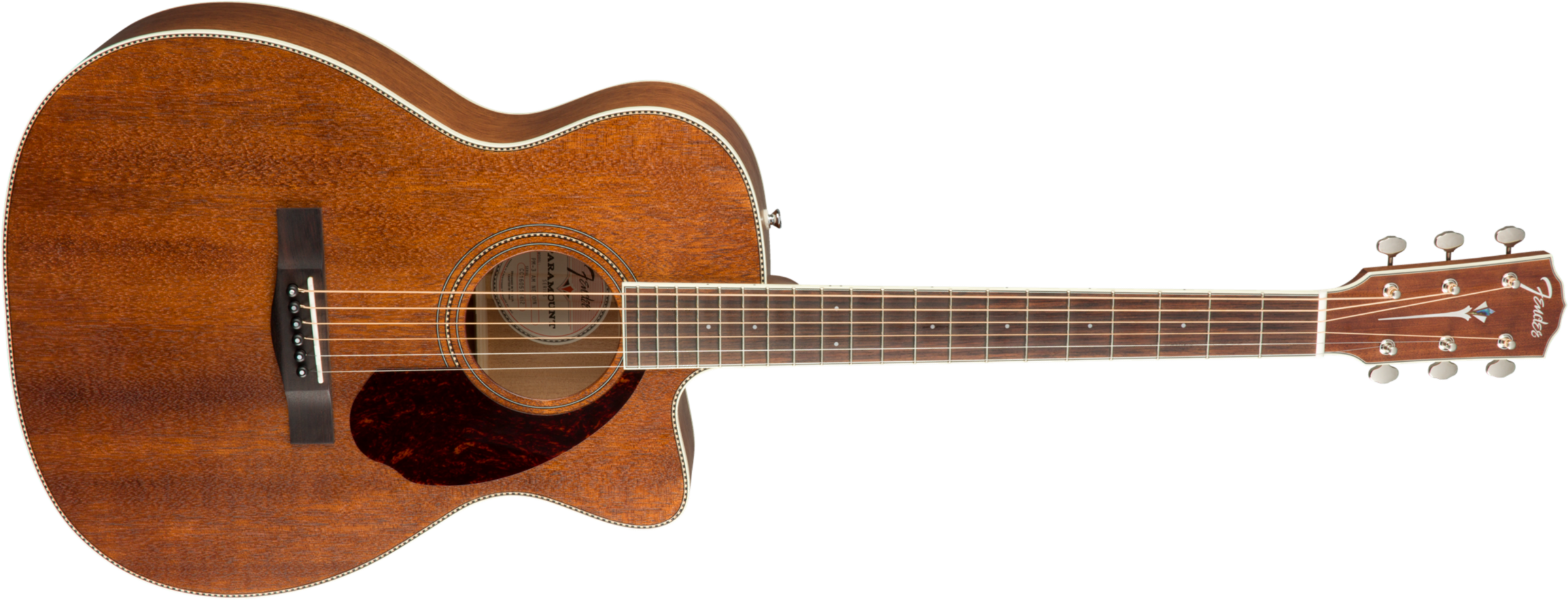 Fender Pm-3 Triple-0 All-mahogany - Natural - Guitarra acústica & electro - Main picture