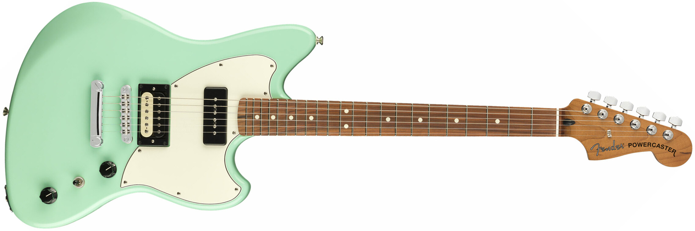 Fender Powercaster Alternate Reality Ltd Hp90 Ht Pf - Surf Green - Guitarra electrica retro rock - Main picture