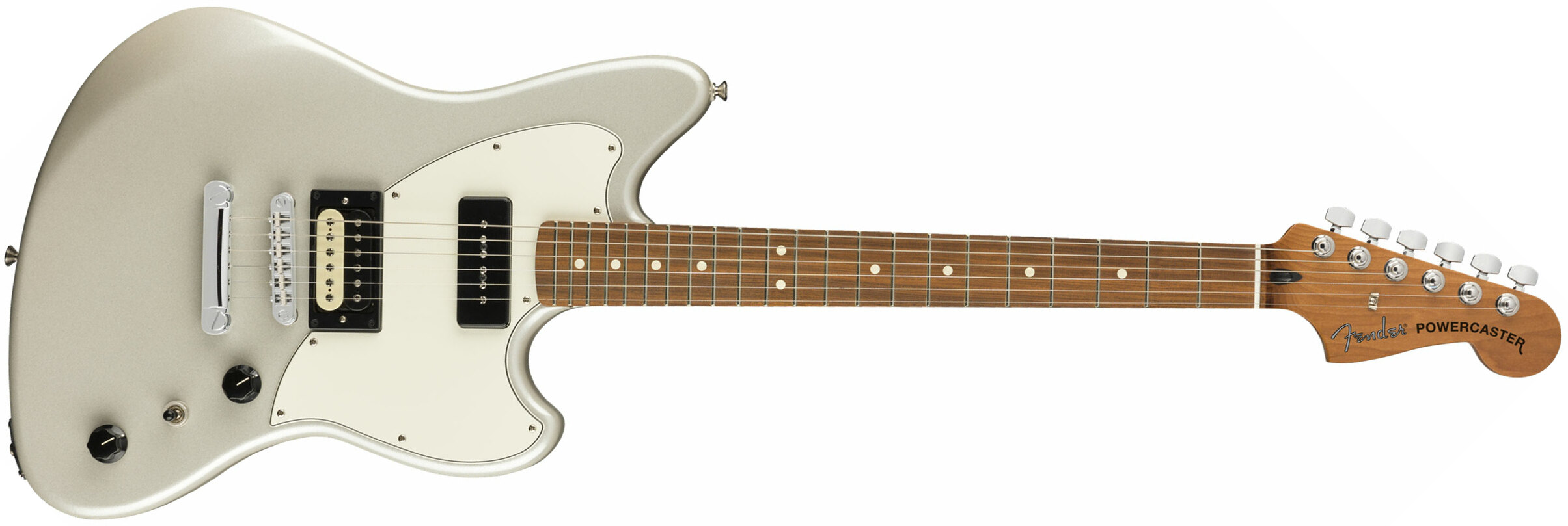 Fender Powercaster Alternate Reality Ltd Hp90 Ht Pf - White Opal - Guitarra electrica retro rock - Main picture