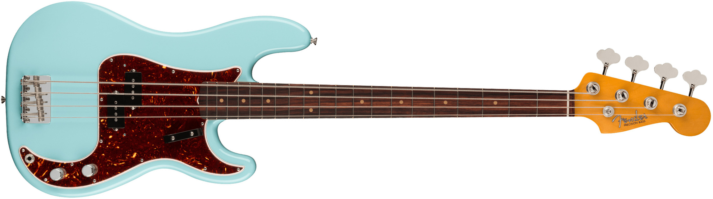 Fender Precision Bass 1960 American Vintage Ii Usa Rw - Daphne Blue - Bajo eléctrico de cuerpo sólido - Main picture