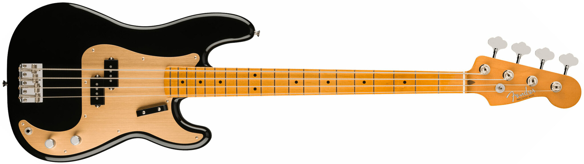 Fender Precision Bass 50s Vintera Ii Mex Mn - Black - Bajo eléctrico de cuerpo sólido - Main picture