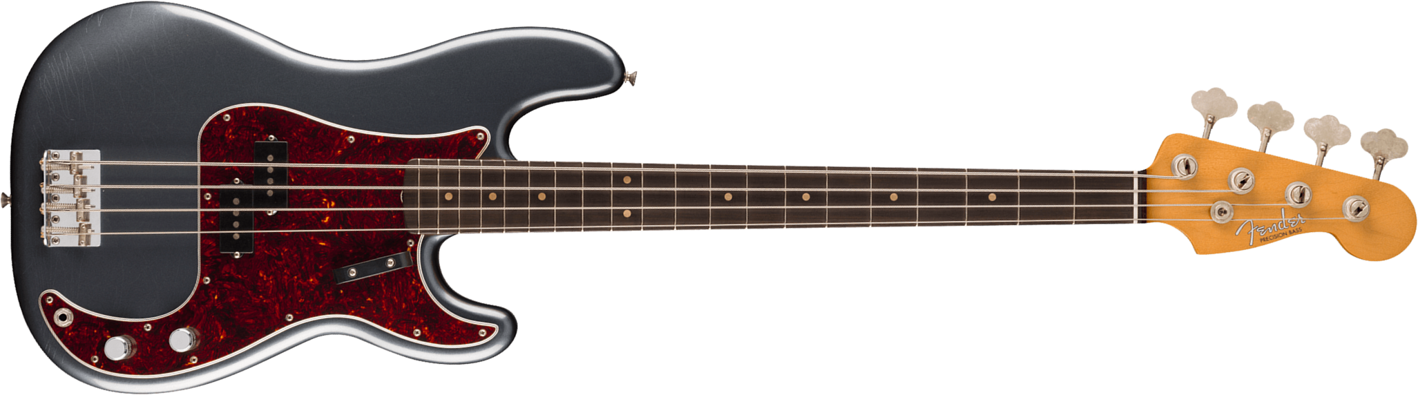 Fender Precision Bass 60s Road Worn Vintera 2 Ltd Mex Rw - Charcoal Frost Metallic - Bajo eléctrico de cuerpo sólido - Main picture