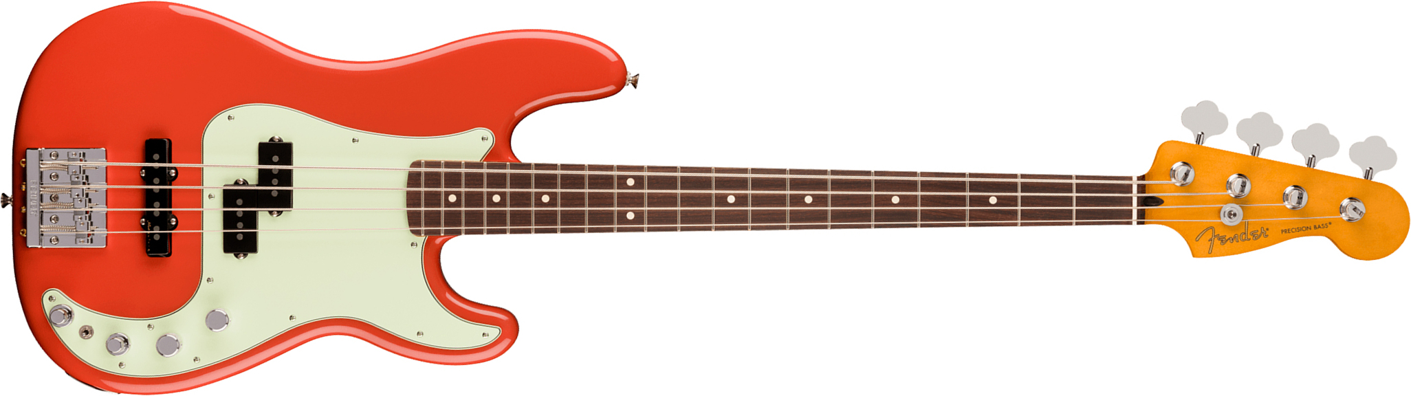 Fender Precision Bass Active Player Ii Modified Ltd Mex Rw - Fiesta Red - Bajo eléctrico de cuerpo sólido - Main picture