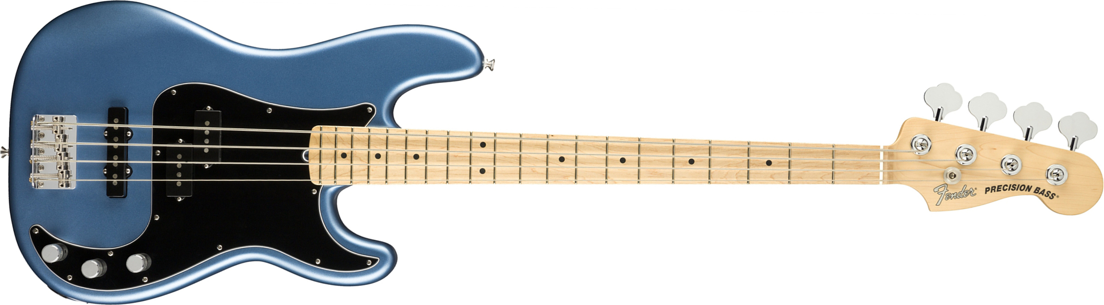 Fender Precision Bass American Performer Usa Mn - Satin Lake Placid Blue - Bajo eléctrico de cuerpo sólido - Main picture
