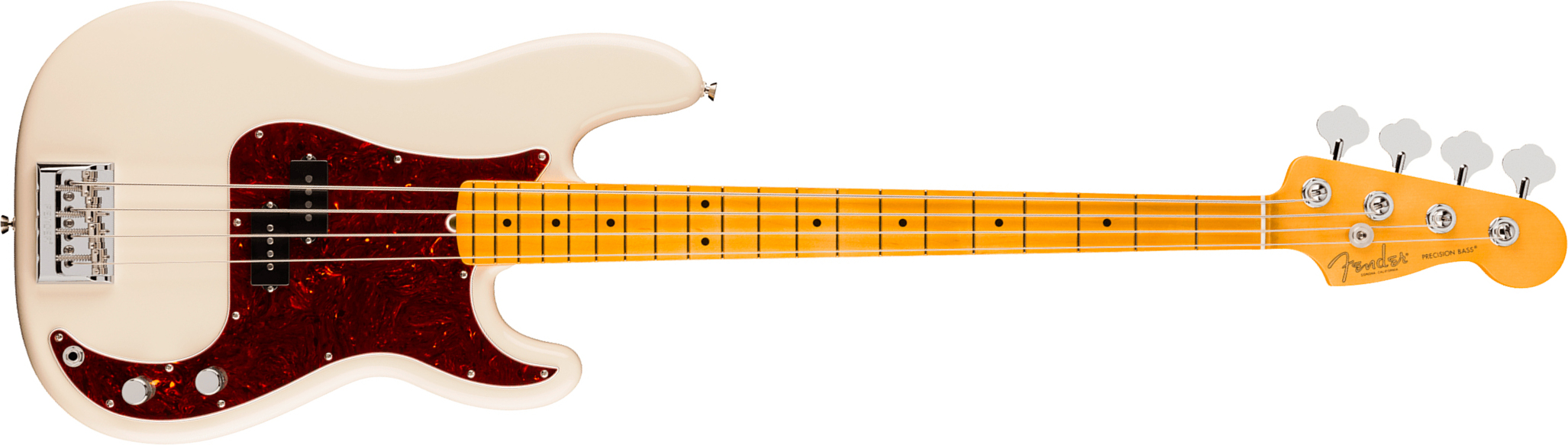 Fender Precision Bass American Pro. Usa Mn - Olympic White - Bajo eléctrico de cuerpo sólido - Main picture