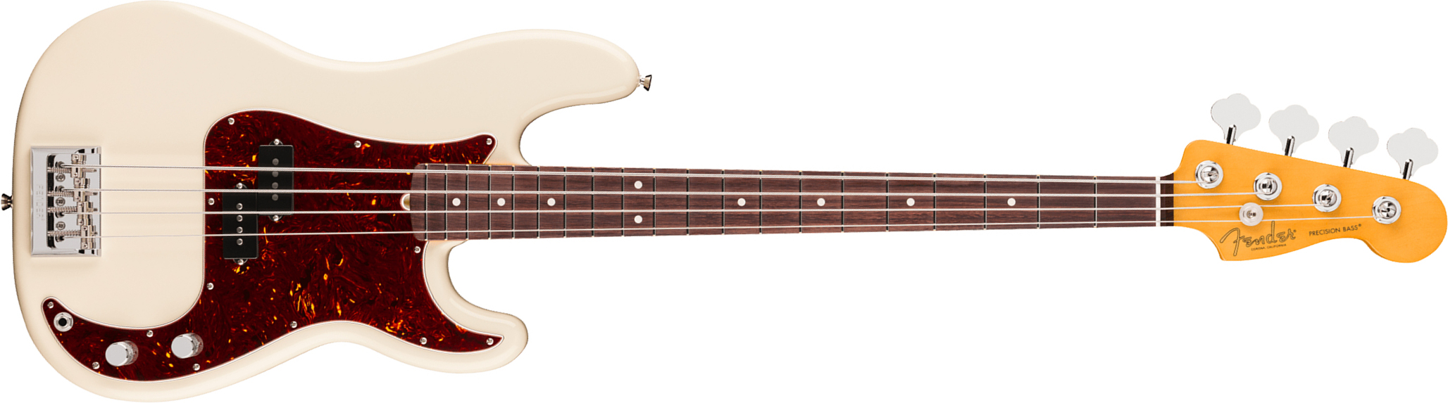 Fender Precision Bass American Pro. Usa Rw - Olympic White - Bajo eléctrico de cuerpo sólido - Main picture