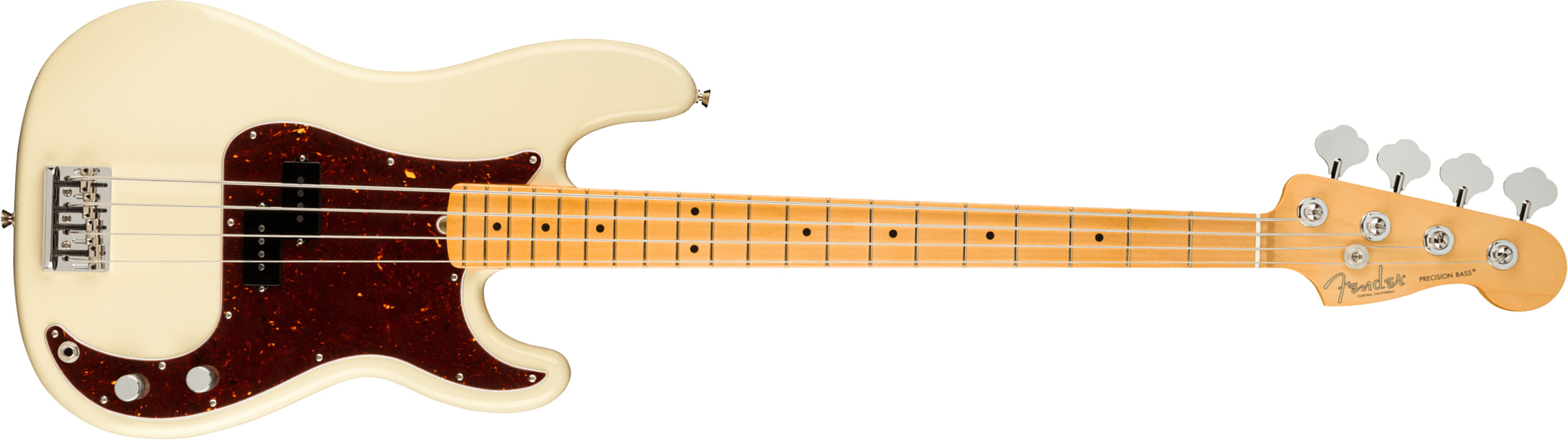 Fender Precision Bass American Professional Ii Usa Mn - Olympic White - Bajo eléctrico de cuerpo sólido - Main picture