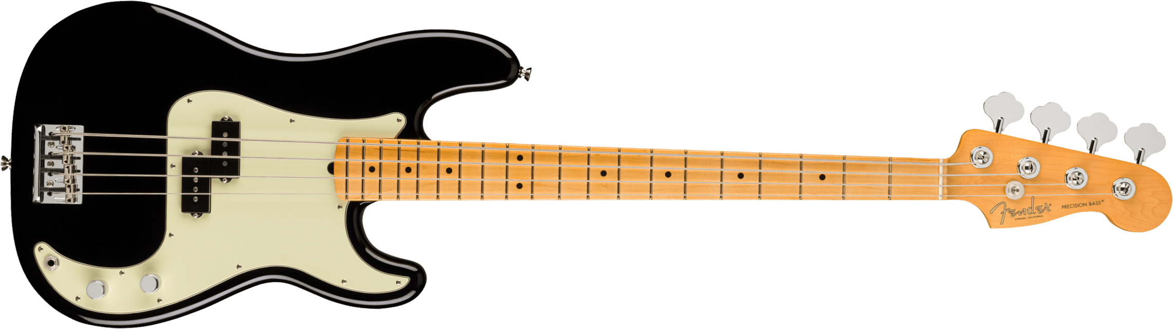Fender Precision Bass American Professional Ii Usa Mn - Black - Bajo eléctrico de cuerpo sólido - Main picture