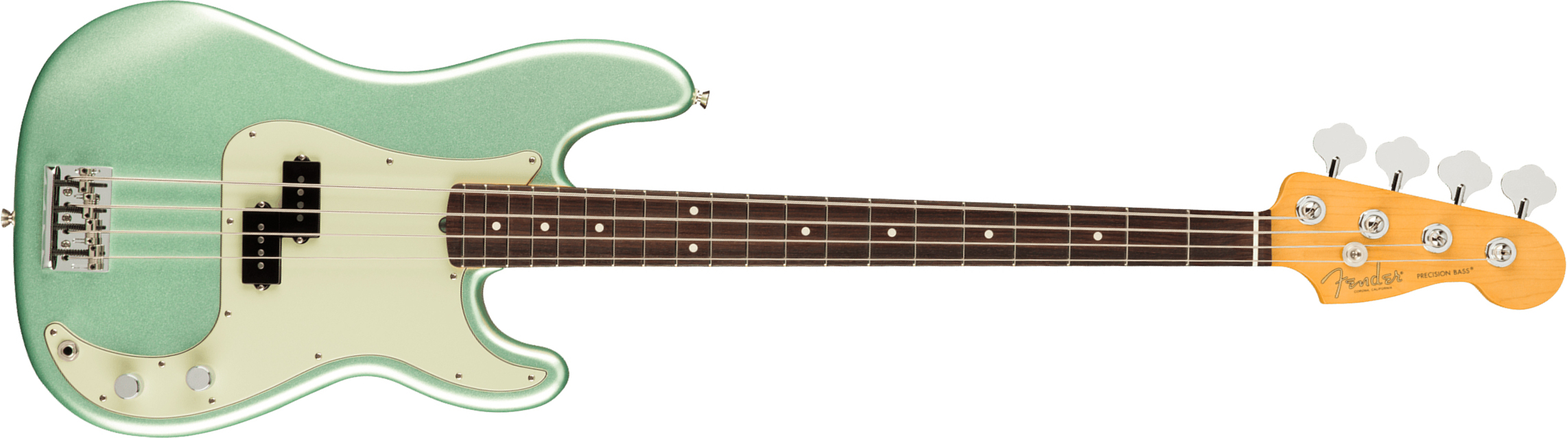 Fender Precision Bass American Professional Ii Usa Rw - Mystic Surf Green - Bajo eléctrico de cuerpo sólido - Main picture