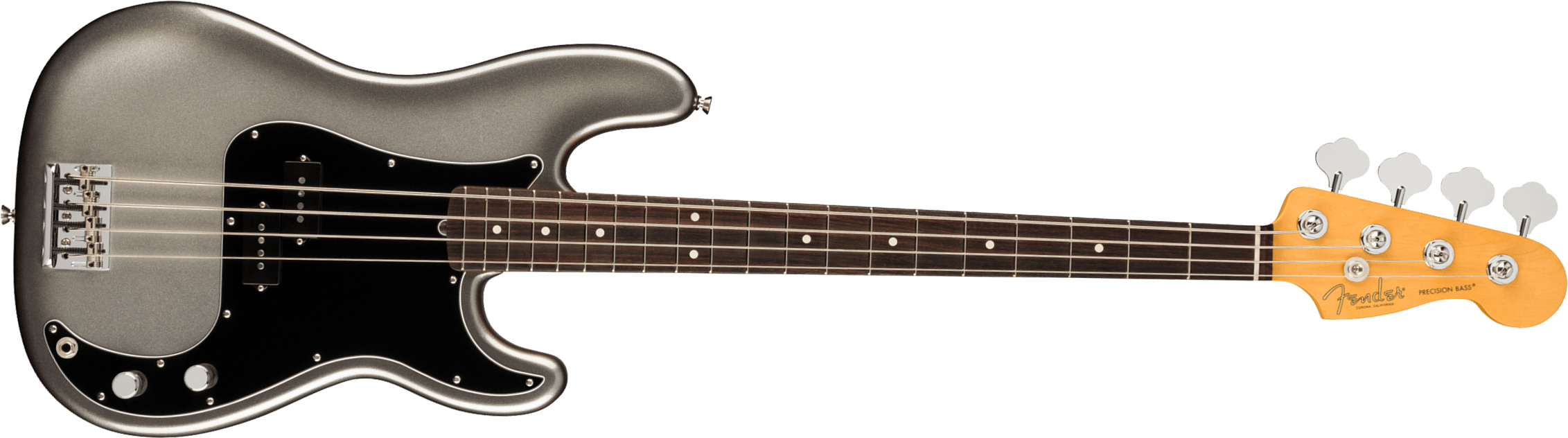 Fender Precision Bass American Professional Ii Usa Rw - Mercury - Bajo eléctrico de cuerpo sólido - Main picture