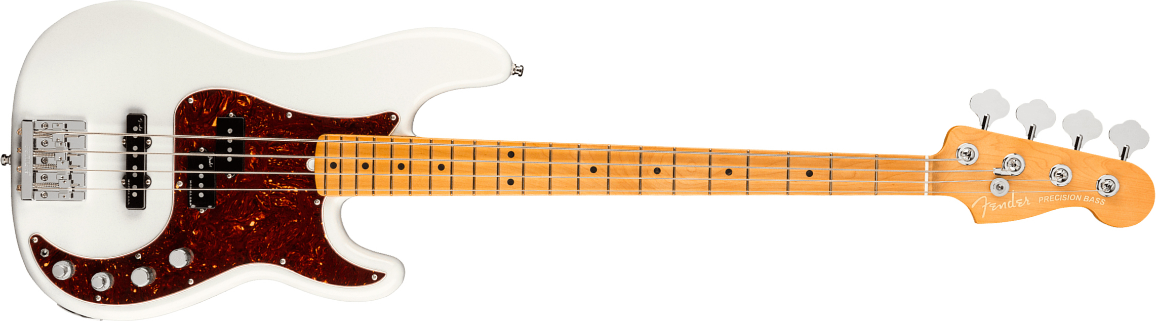Fender Precision Bass American Ultra 2019 Usa Mn - Arctic Pearl - Bajo eléctrico de cuerpo sólido - Main picture