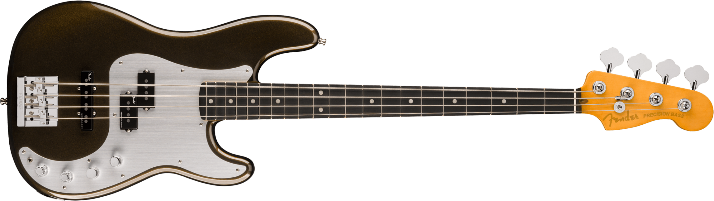 Fender Precision Bass American Ultra Ii Usa Active Eb - Texas Tea - Bajo eléctrico de cuerpo sólido - Main picture