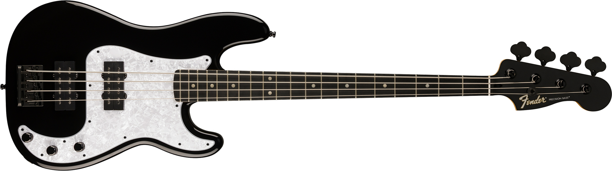 Fender Precision Bass Hh Player Fusion Ltd 2h Eb - Black - Bajo eléctrico de cuerpo sólido - Main picture