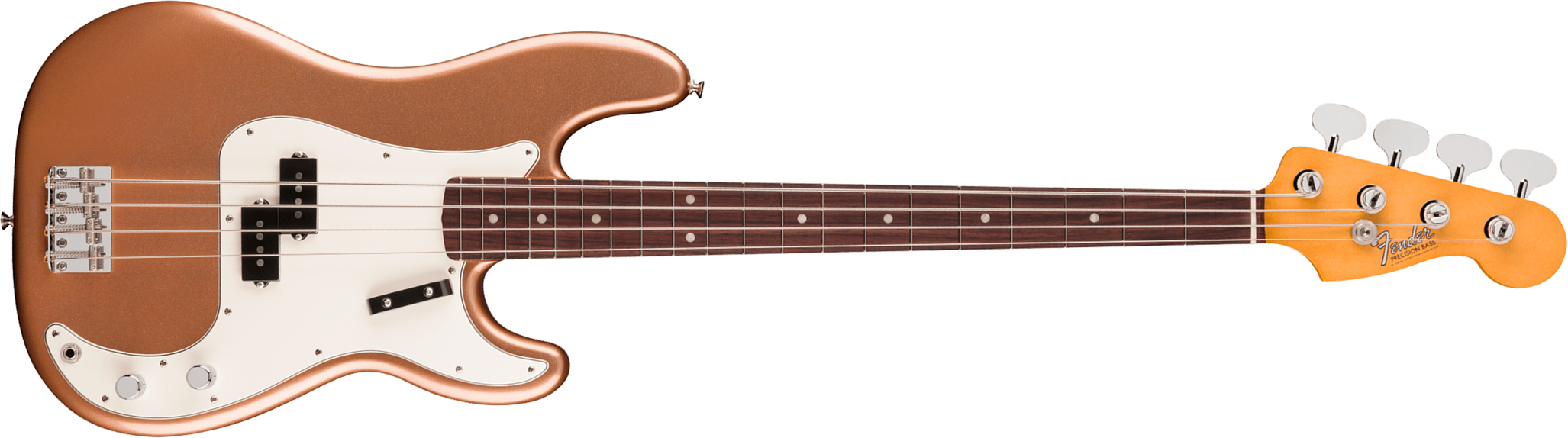 Fender Precision Bass Late 60s Vintera 3 Mex Rw - Firemist Gold - Bajo eléctrico de cuerpo sólido - Main picture