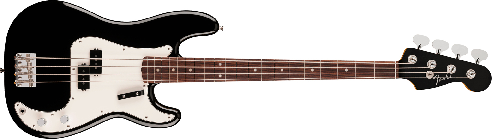 Fender Precision Bass Late 60s Vintera 3 Mex Rw - Black - Bajo eléctrico de cuerpo sólido - Main picture