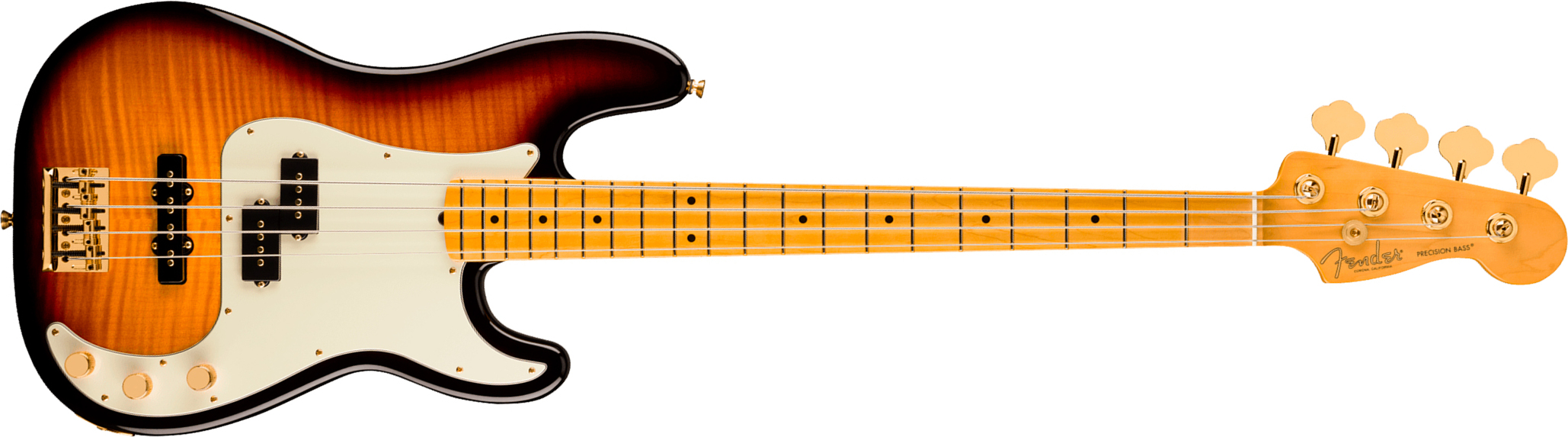 Fender Precision Bass Pj American Pro Ii 75th Ann. Usa Rw - 2-color Sunburst - Bajo eléctrico de cuerpo sólido - Main picture