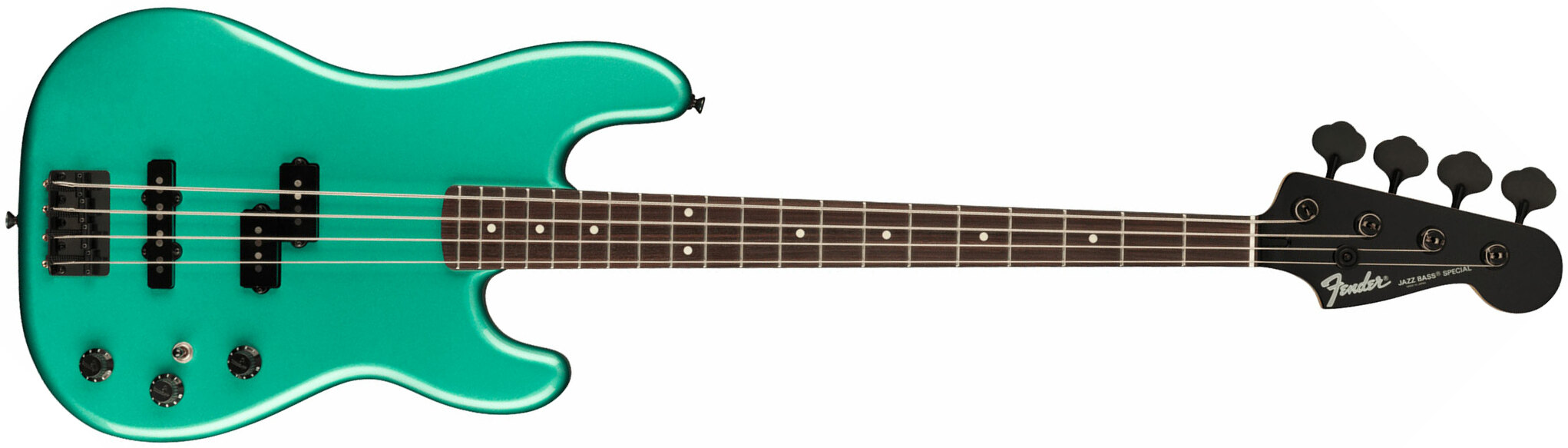 Fender Precision Bass Pj Boxer Jap Rw - Sherwood Green Metallic - Bajo eléctrico de cuerpo sólido - Main picture