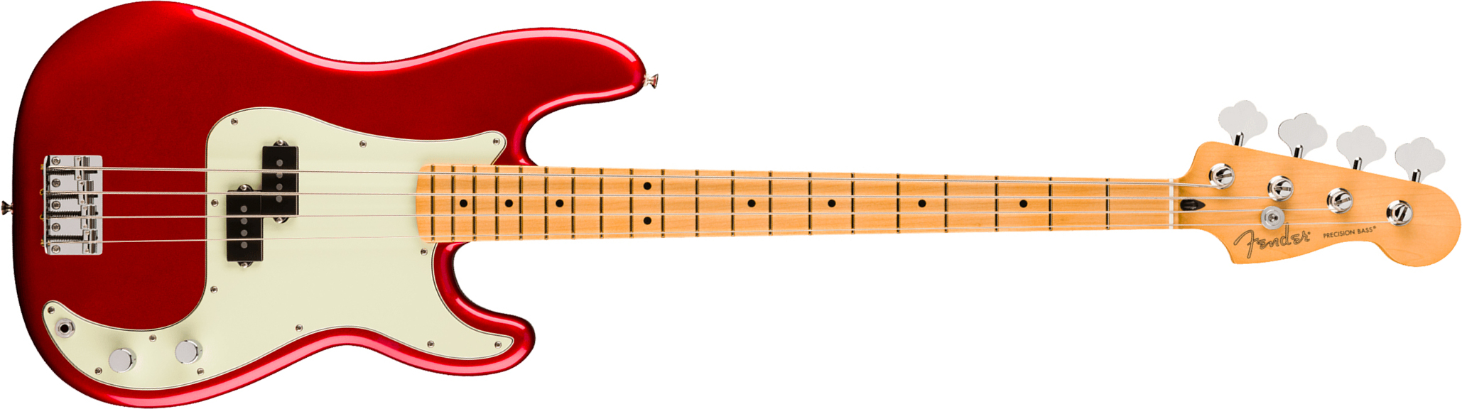 Fender Precision Bass Player Ii 75th Ann. Mex Ht 2s Mn - Candy Apple Red - Bajo eléctrico de cuerpo sólido - Main picture
