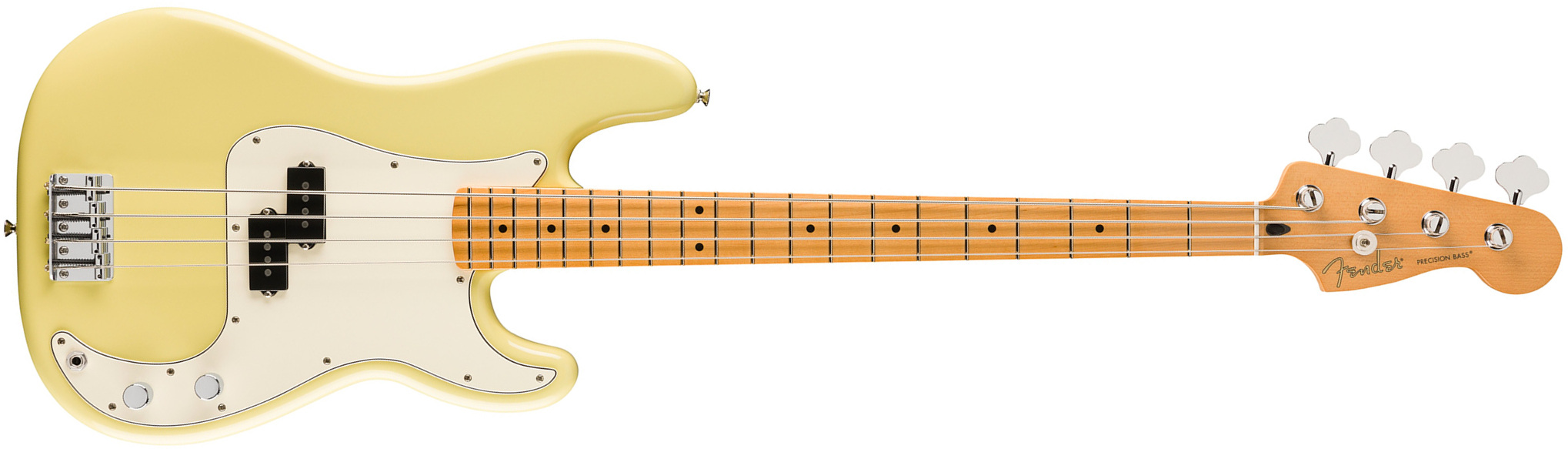 Fender Precision Bass Player Ii Mex Mn - Hialeah Yellow - Bajo eléctrico de cuerpo sólido - Main picture