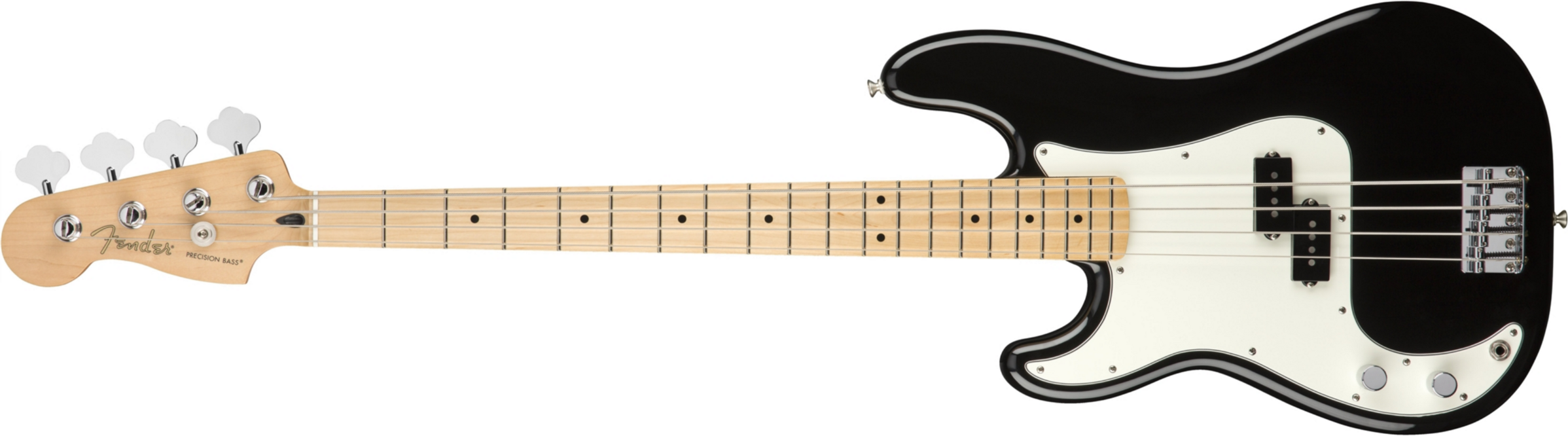 Fender Precision Bass Player Lh Gaucher Mex Mn - Black - Bajo eléctrico de cuerpo sólido - Main picture