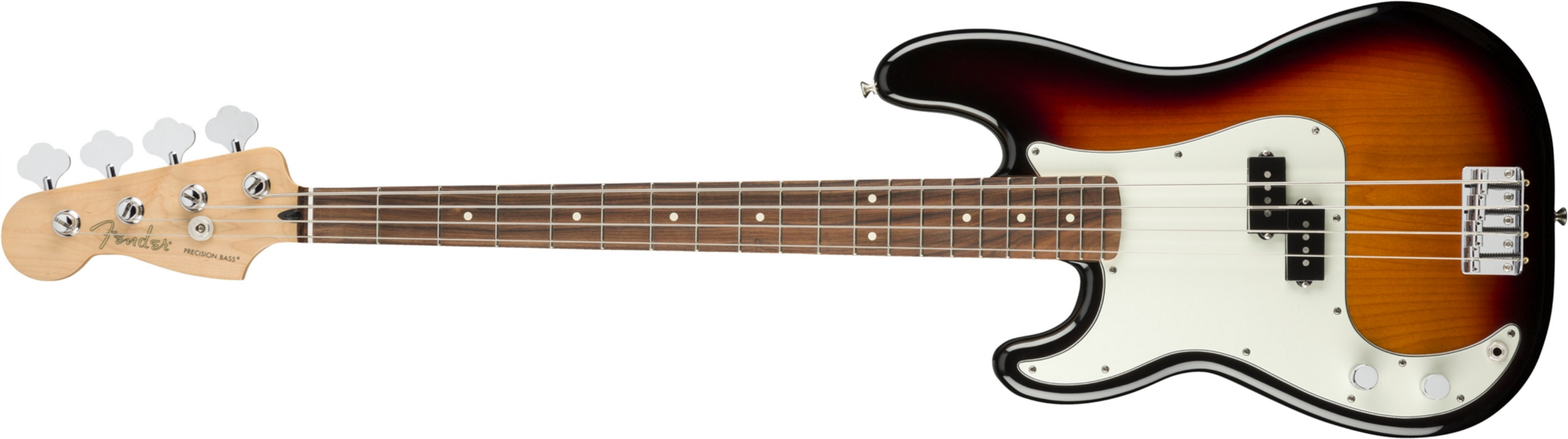 Fender Precision Bass Player Lh Gaucher Mex Pf - 3-color Sunburst - Bajo eléctrico de cuerpo sólido - Main picture