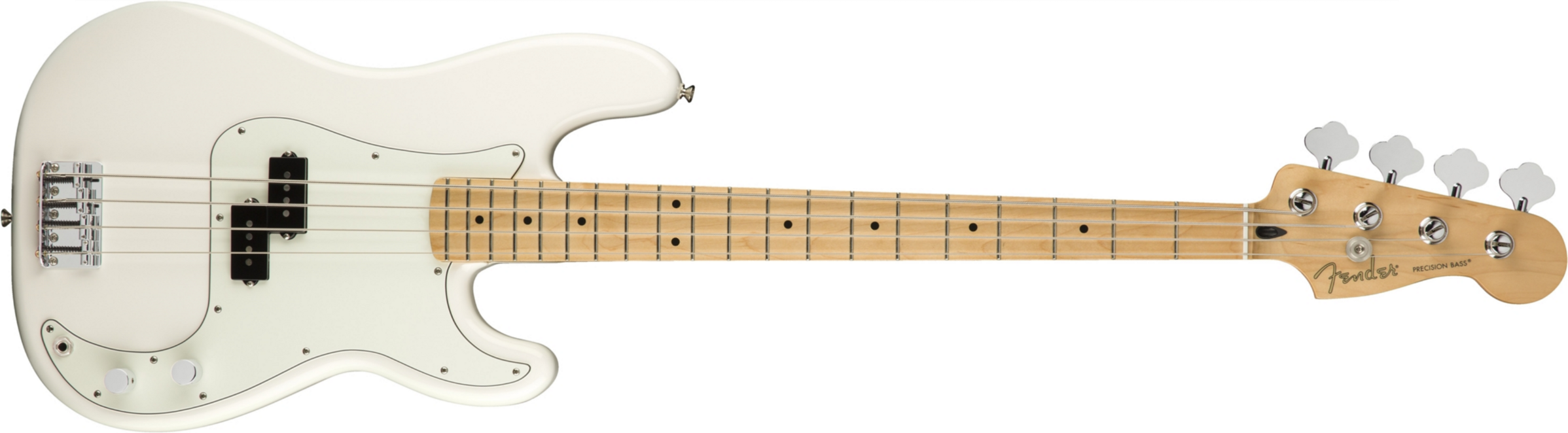 Fender Precision Bass Player Mex Mn - Polar White - Bajo eléctrico de cuerpo sólido - Main picture