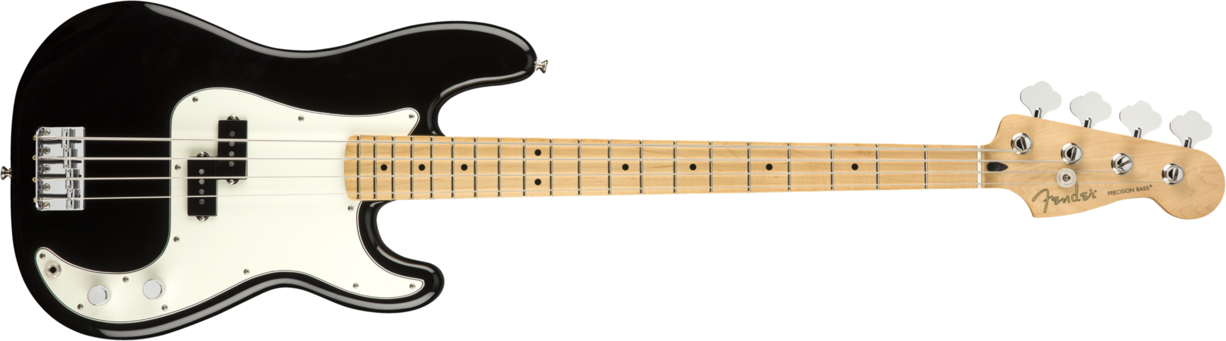 Fender Precision Bass Player Mex Mn - Black - Bajo eléctrico de cuerpo sólido - Main picture