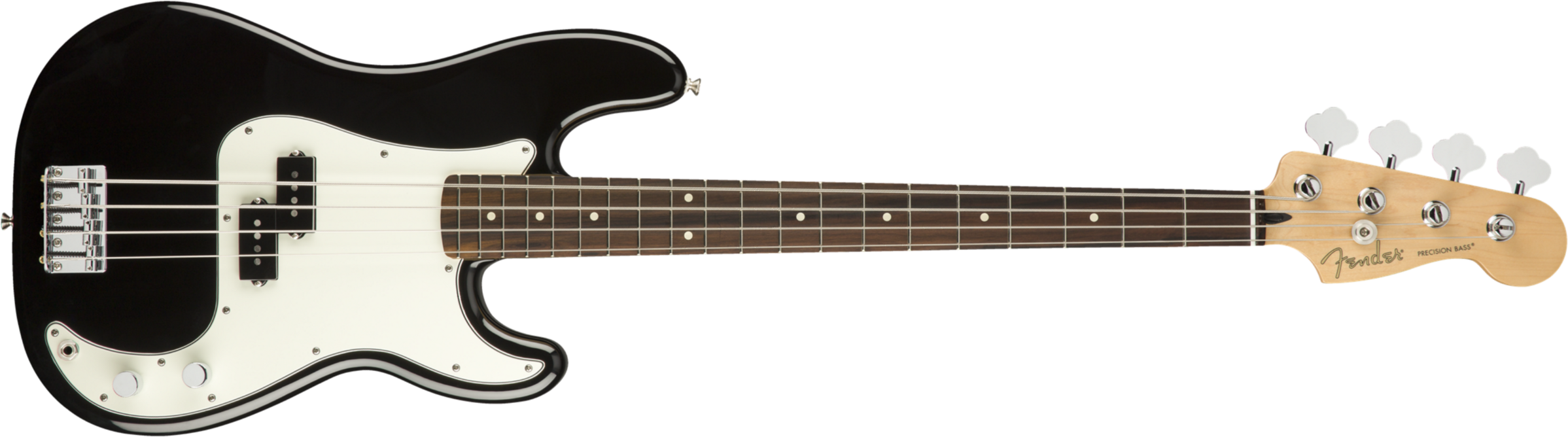 Fender Precision Bass Player Mex Pf - Black - Bajo eléctrico de cuerpo sólido - Main picture