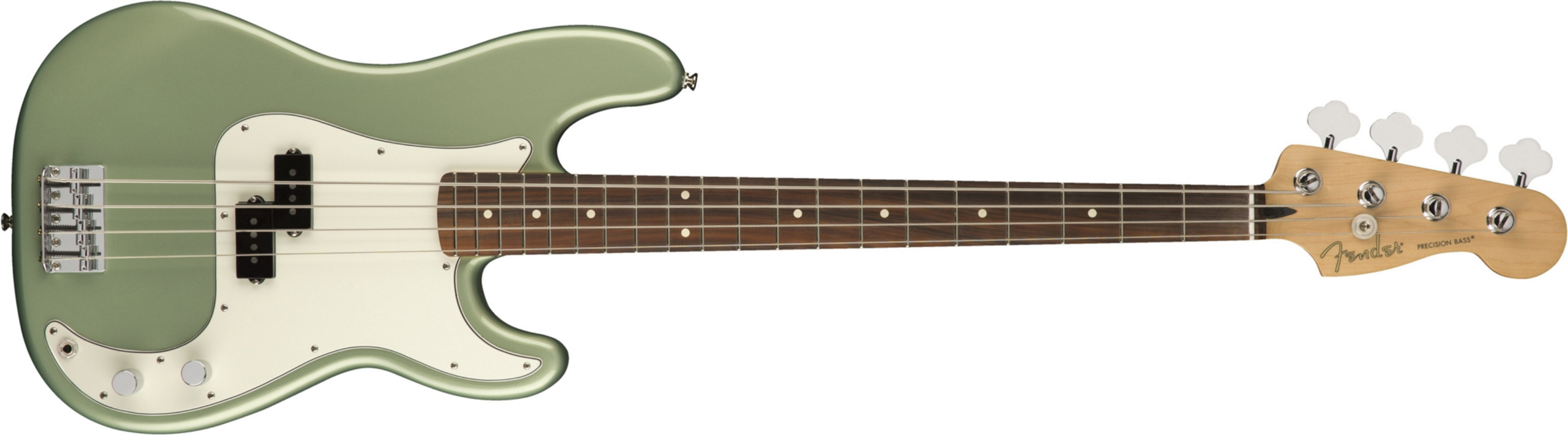 Fender Precision Bass Player Mex Pf - Sage Green Metallic - Bajo eléctrico de cuerpo sólido - Main picture