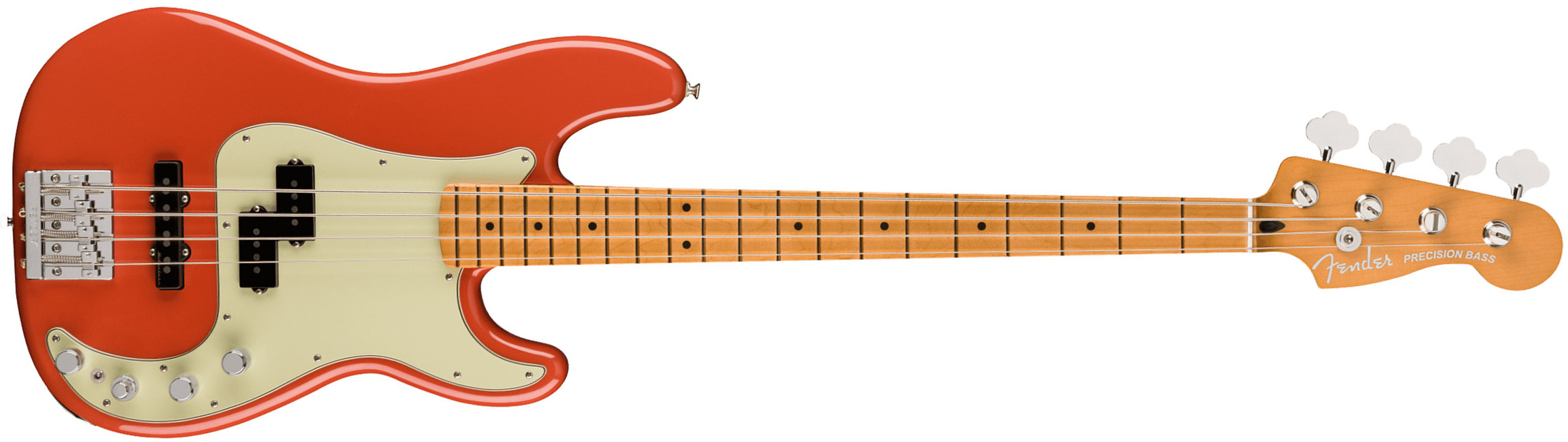 Fender Precision Bass Player Plus 2023 Mex Active Mn - Fiesta Red - Bajo eléctrico de cuerpo sólido - Main picture