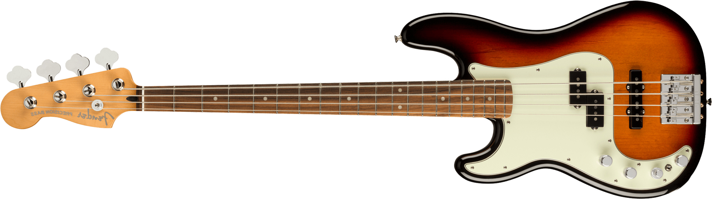 Fender Precision Bass Player Plus Lh Mex Gaucher Active Pf - 3-color Sunburst - Bajo eléctrico de cuerpo sólido - Main picture
