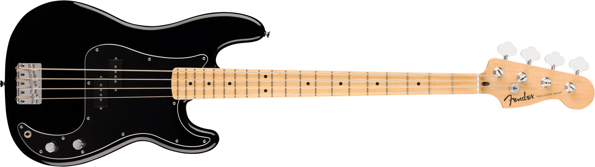 Fender Precision Bass Standard Ind Mn - Black - Bajo eléctrico de cuerpo sólido - Main picture