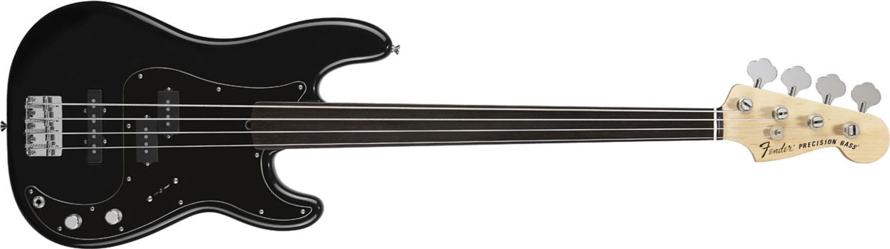 Fender Precision Bass Tony Franklin Fretless Black - Black - Bajo eléctrico de cuerpo sólido - Main picture