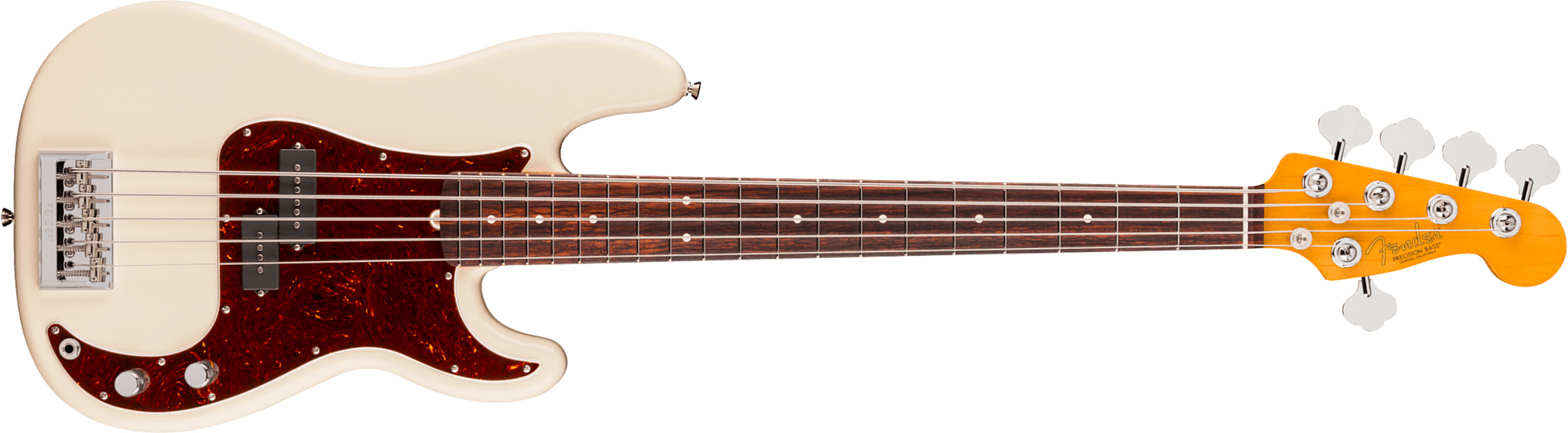 Fender Precision Bass V American Pro. Usa 5c Rw - Olympic White - Bajo eléctrico de cuerpo sólido - Main picture