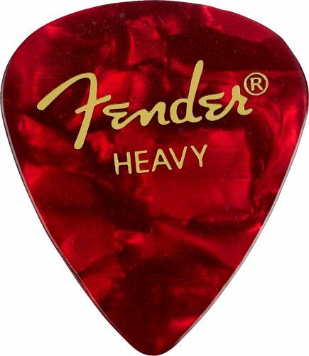 Fender Premium Celluloid 351 Heavy Red Moto - Púas - Main picture