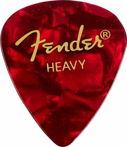 Fender Premium Celluloid 351 Heavy Red Moto - Púas - Main picture