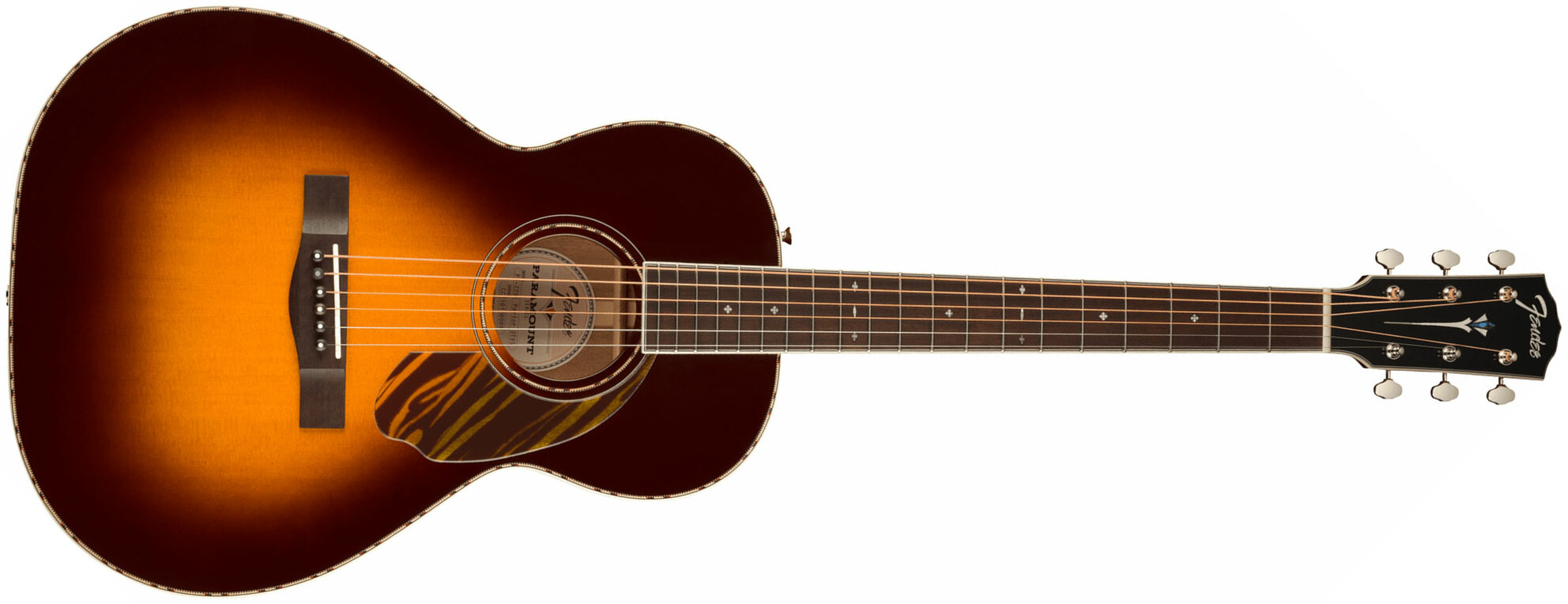 Fender Ps-220e Paramount Parlor Epicea Acajou Ova - 3-color Vintage Sunburst - Guitarra electro acustica - Main picture