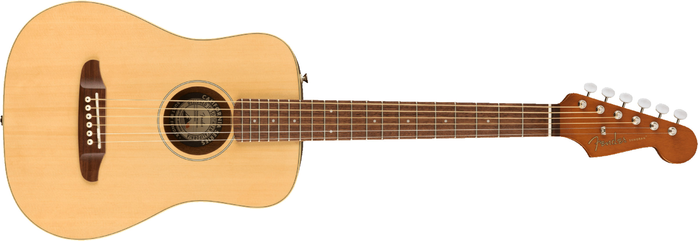 Fender Redondo Mini Dreadnought Epicea Acajou Pf - Naturel - Guitarra acústica de viaje - Main picture