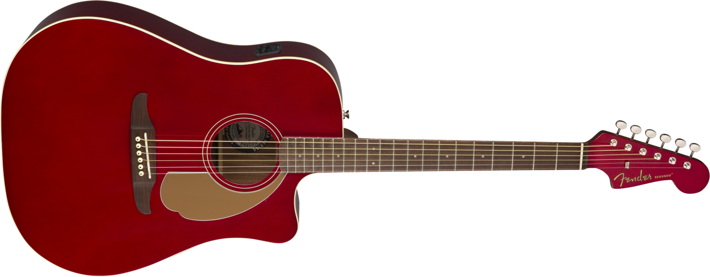 Fender Redondo Player - Candy Apple Red - Guitarra acústica & electro - Main picture