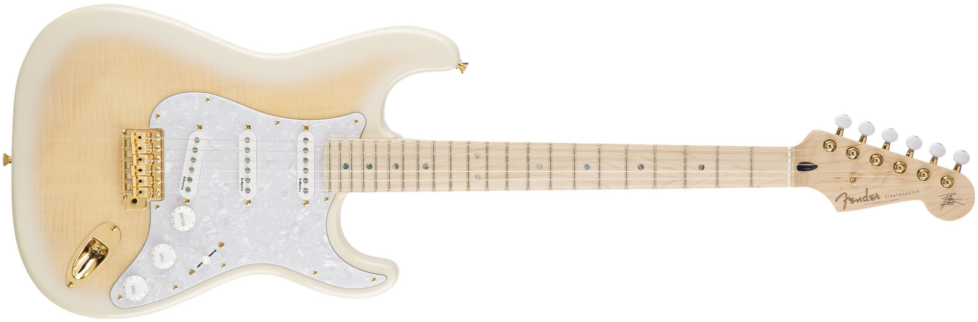 Fender Richie Kotzen Strat Jap Signature 3s Dimarzio Trem Mn - Transparent White Burst - Guitarra eléctrica con forma de str. - Main picture