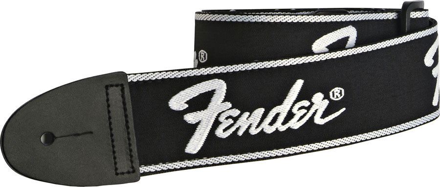 Fender Running Logo Strap 2inc.5cm Black - Correa - Main picture