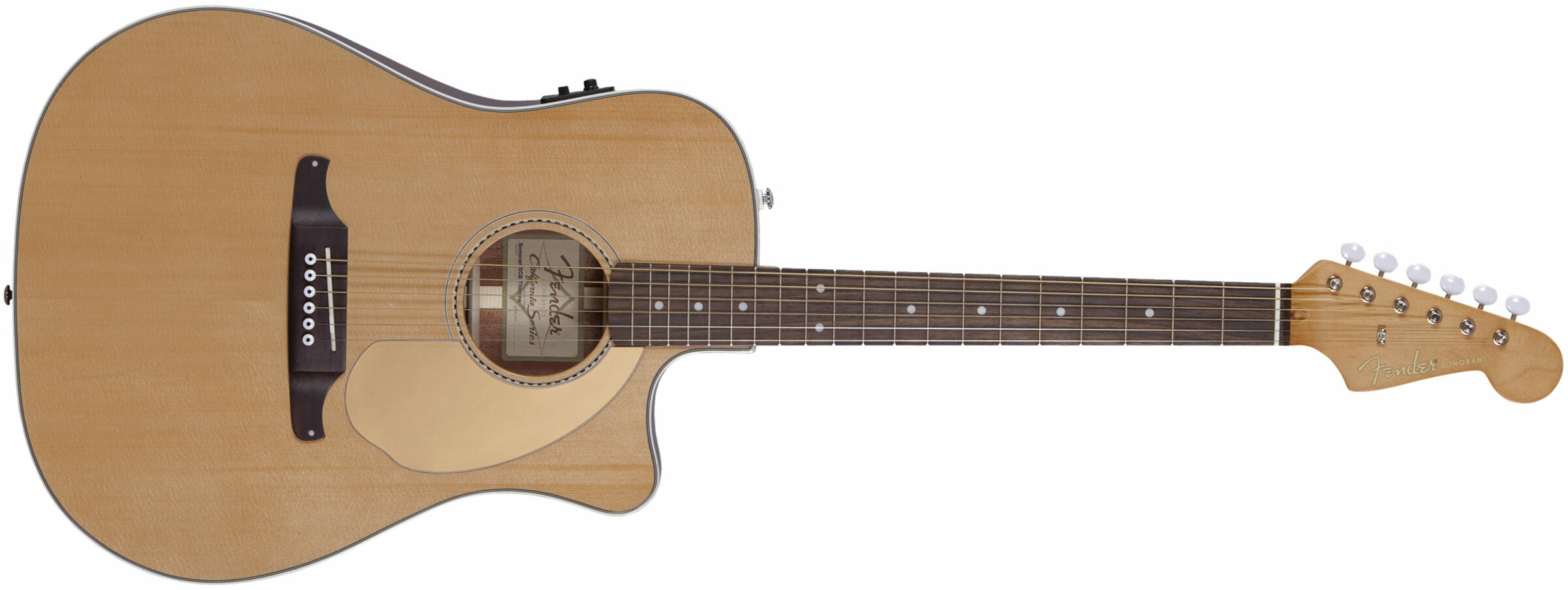 Fender Sonoran Sce Thinline Dreadnought Cw Epicea Acajou 2017 - Natural - Guitarra acústica & electro - Main picture
