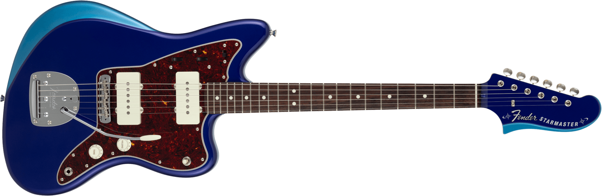 Fender Starmaster Mij Ltd Jap 2s Trem Rw - Jupiter Blue - Guitarra electrica retro rock - Main picture