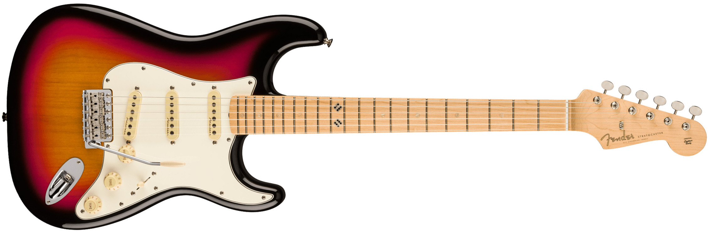 Fender Steve Lacy Strat People Pleaser Mex Signature 3s Trem Mn - Chaos Burst - Guitarra eléctrica con forma de str. - Main picture