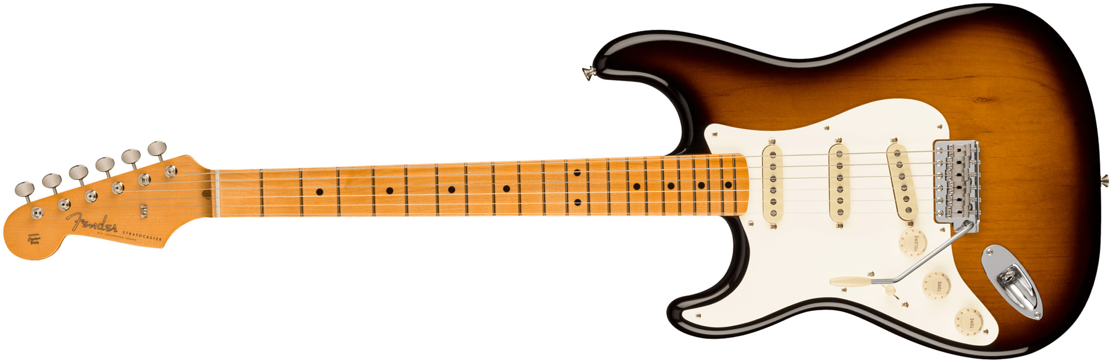 Fender Strat 1957 American Vintage Ii Lh Gaucher Usa 3s Trem Mn - 2-color Sunburst - Guitarra electrica para zurdos - Main picture