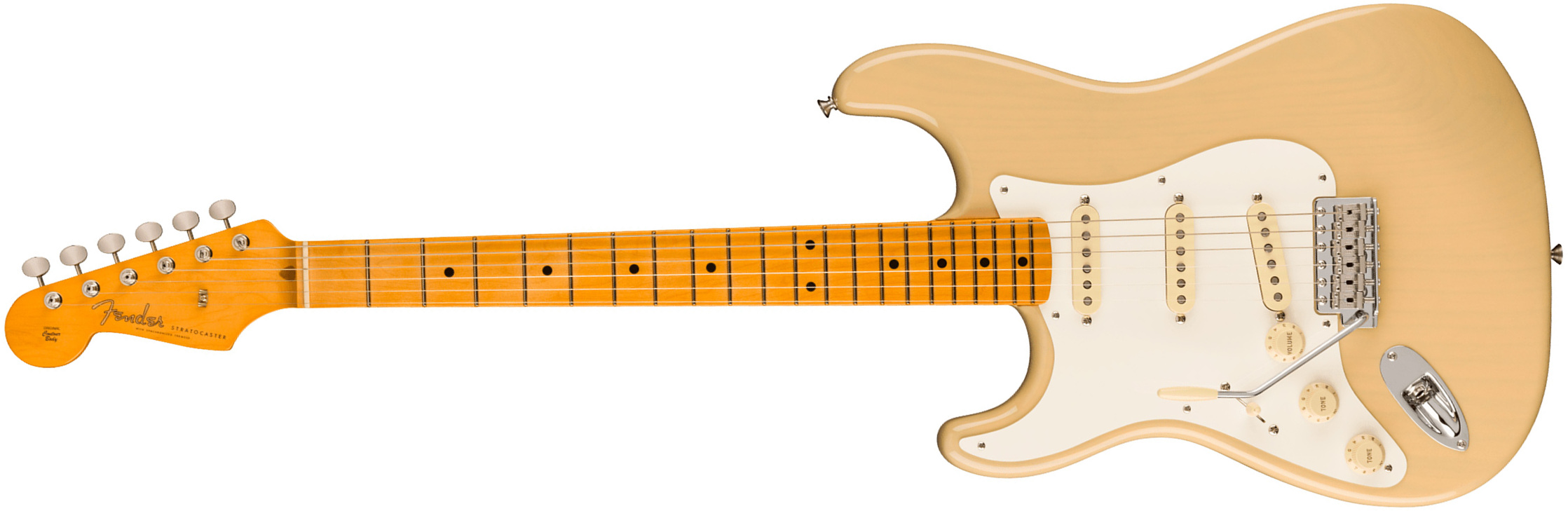 Fender Strat 1957 American Vintage Ii Lh Gaucher Usa 3s Trem Mn - Vintage Blonde - Guitarra electrica para zurdos - Main picture