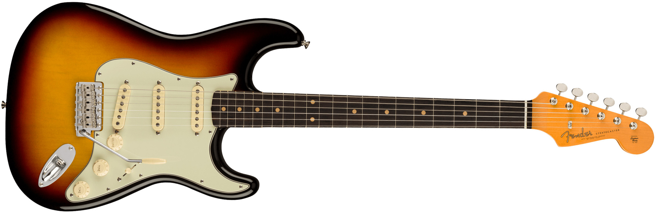 Fender Strat 1961 American Vintage Ii Usa 3s Trem Rw - 3-color Sunburst - Guitarra eléctrica con forma de str. - Main picture
