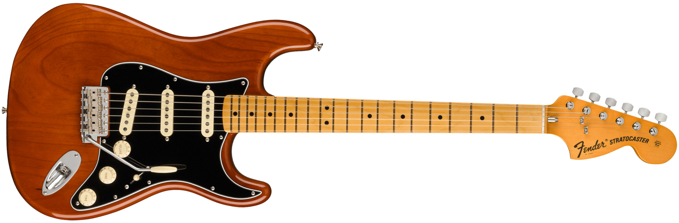 Fender Strat 1973 American Vintage Ii Usa 3s Trem Mn - Mocha - Guitarra eléctrica con forma de str. - Main picture