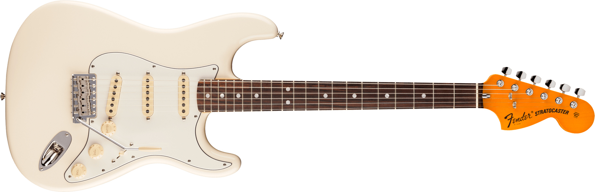 Fender Strat 1973 American Vintage Ii Usa 3s Trem Rw - Olympic White - Guitarra eléctrica con forma de str. - Main picture